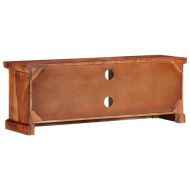 ТВ шкаф с вратички 112x30x40 см масивно акациево дърво