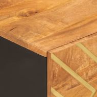 Кафе маса, кафява, 80x50x40 см, мангово дърво масив