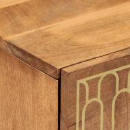 Нощни шкафчета, 2 бр, 40x33x46 см, манго масив