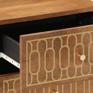 Нощни шкафчета, 2 бр, 40x33x46 см, манго масив