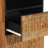 Шкаф за баня 38x33x160 см масивно мангово дърво