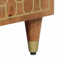 Шкаф за баня 38x33x160 см масивно мангово дърво