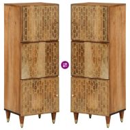 Висок шкаф, 40x33x110 см, мангово дърво масив