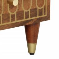 Висок шкаф, 60x33x100 см, мангово дърво масив