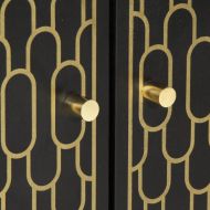 Страничен шкаф 60x33x75 см манго масивно дърво