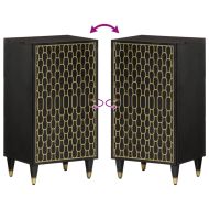 Страничен шкаф 40x33x75 см манго масивно дърво