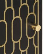 Страничен шкаф 40x33x75 см манго масивно дърво