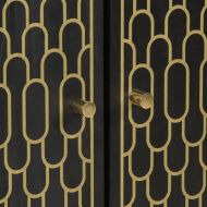 Висок шкаф, 60x33x100 см, мангово дърво масив