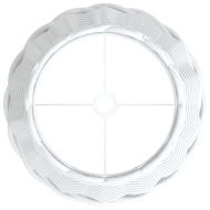 Абажур за лампа бял Ø20x15 см ракита