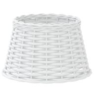 Абажур за лампа бял Ø38x23 см ракита