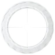 Абажур за лампа бял Ø38x23 см ракита