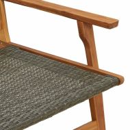 Градинска мебел 2 pcs Сив 67 x 78 x 73 см