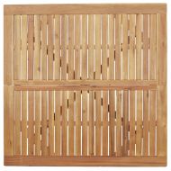 Градинска квадратна маса, 110x110x75 см, акация масив