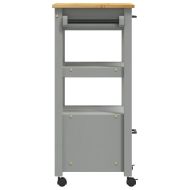 Кухненска количка "MONZA" 48x40x88,5 см борово дърво масив