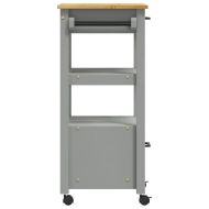 Кухненска количка "MONZA" 48x40x88,5 см борово дърво масив