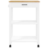 Кухненска количка "MONZA" 60x40x88,5 см борово дърво масив