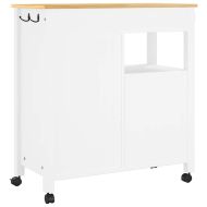 Кухненска количка "MONZA" 84x40x88,5 см борово дърво масив