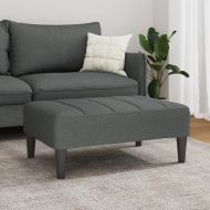 Табуретка, тъмносива, 77x55x31 см, плат