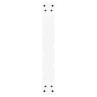 Крака за бар маса, U-образни, 2 бр., бели, 60 x (100-101) см, стомана