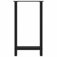 Крака за бар маса, черни, 2 бр., 40 x (90-91) см, стомана