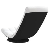 Въртящ се подов стол, бял, 70x51x79 см, плат