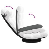 Въртящ се подов стол, бял, 70x51x79 см, плат