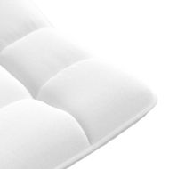 Въртящ се подов стол, бял, 70x51x79 см, плат