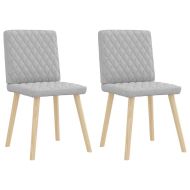 Трапезни столове 2 бр Cloud сив плат