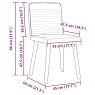 Трапезни столове, 2 бр, черни, текстил