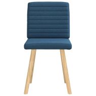 Трапезни столове, 2 бр, сини, текстил