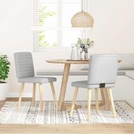 Трапезни столове 2 бр Cloud сив плат