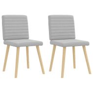 Трапезни столове 2 бр Cloud сив плат