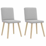 Трапезни столове 2 бр Cloud сив плат