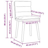 Трапезни столове, 2 бр, черни, текстил