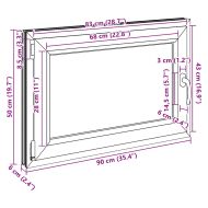 Прозорец за мазе "RISOR" 90x50 см, накланящ се и завъртащ се, DIN ляв, бял