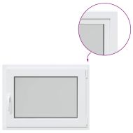 Прозорец за мазе "RISOR" 80x50 см, отваряемо-отварящ се, DIN десен, бял