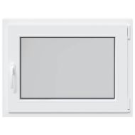 Прозорец за мазе "RISOR" 80x50 см, отваряемо-отварящ се, DIN десен, бял