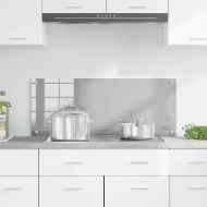 Кухненски заден панел Светлосиво 100 x 40 x 0,6 см