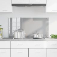 Кухненски заден панел Светлосиво 100 x 50 x 0,6 см