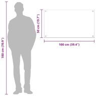 Кухненски заден панел Светлосиво 100 x 50 x 0,6 см