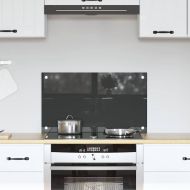 Кухненски заден панел Тъмносив 70 x 40 x 0,6 см закалено стъкло