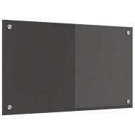 Кухненски заден панел Тъмносив 70 x 40 x 0,6 см закалено стъкло