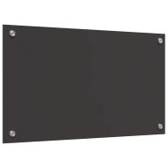 Кухненски заден панел Тъмносив 70 x 40 x 0,6 см закалено стъкло