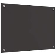 Кухненски заден панел Тъмносив 70 x 50 x 0,6 см закалено стъкло