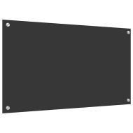 Кухненски заден панел Тъмносив 90 x 50 x 0,6 см закалено стъкло