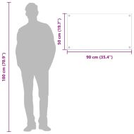 Кухненски заден панел Тъмносив 90 x 50 x 0,6 см закалено стъкло