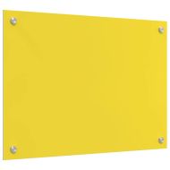 Кухненски заден панел Жълто 70 x 50 x 0,6 см закалено стъкло