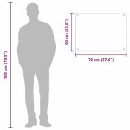 Кухненски заден панел Жълто 70 x 60 x 0,6 см закалено стъкло