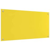 Кухненски заден панел Жълто 100 x 50 x 0,6 см закалено стъкло