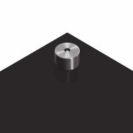 Кухненски заден панел Черно 110 x 50 x 0,6 см закалено стъкло